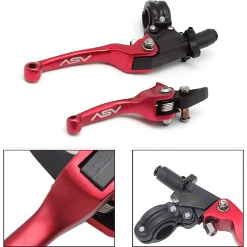 Alconstar Universal CNC ASV F3 Brake Lever ASV Clutch Lever Foldable For Honda Yamaha Kawasaki Motorcycle Pitbike Dirt Pit Bike