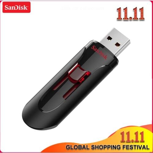 100% SanDisk CZ600 USB Flash Drive Pen 16GB 32GB 64GB 128GB USB 3.0 Flash Drive Stick Pendrive Flashdisk USB Key U Disk for PC