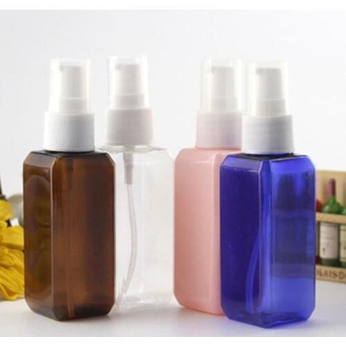 1Pc Empty Plastic Fine Mist Spray Bottle Portable Refillable Sprayer Bottles Esstenial Oil Liquid Atomizer Makeup Spray Bottle