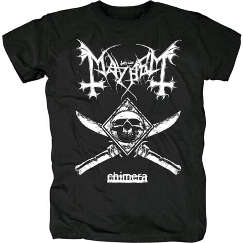 12 Designs Norway Band Mayhem Camiseta Rock Brand Shirt 3D Skull Fitness Hardrock Heavy Black Metal 100%Cotton Death Punk