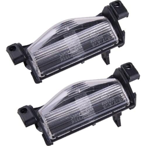 2 Pcs Car License Plate Lamp Light Shell Cover for Mazda 2 3 M2 M3 2011-2013 BP4K-51-274 BBM4-51-274 BS1E-51-274