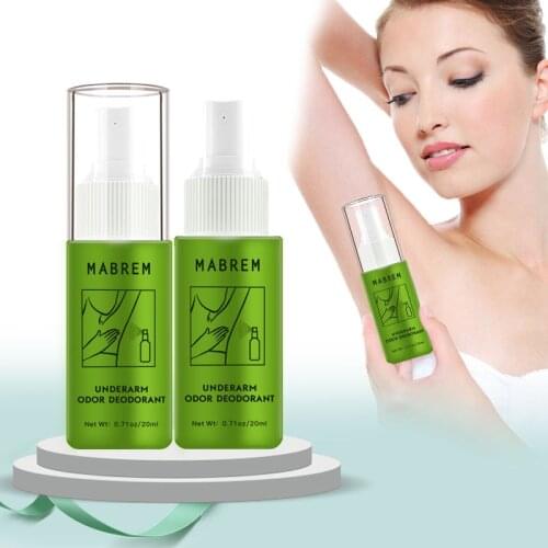 2PCS MABREM Body Odor Sweat Deodor Perfume Spray For Man and Woman Removes Armpit Odor and Sweaty Lasting Aroma Skin Care Spray
