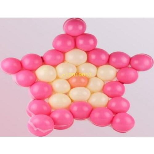 300pcs Five Pointed Star Shape Mesh Party Balloons Grids Wedding Birthday Party Background Wall Decoration