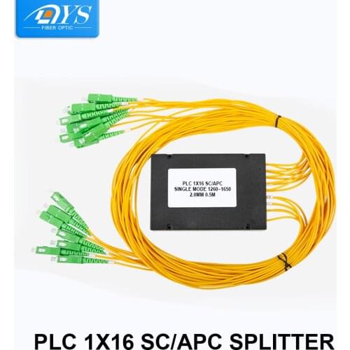 5PCS 1x16 SC APC SC UPC Type PLC Splitter box PLC ABS Fiber Optical Telecom Splitter Connector box 2.0mm Fiber