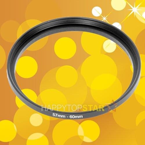 Free Shipping 57mm to 60mm 57-60 mm Male to Female Step-Up Lens Filter Hood Cap Ring Adapter Adapter Converter