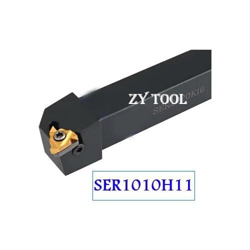 SER1010H11 10*10mm CNC External Threading Tool Holder,Turning tools of Threaded for 11ER Inserts,type SER
