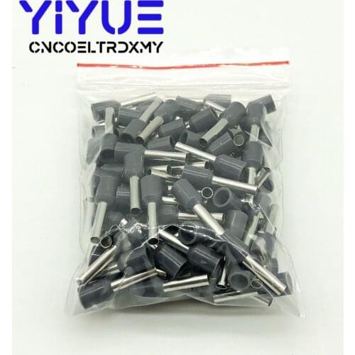 E2512 Tube insulating terminals 2.5MM2 100PCS/Pack Insulated Cable Wire Connector Insulating Crimp Terminal Connector E