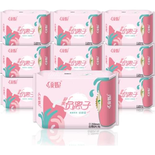 10pack Anion Menstrual Pad Anion Sanitary Napkin Feminine Hygiene Anion Sanitary Pads Ladies Panty Liner Organic Sanitary Towels