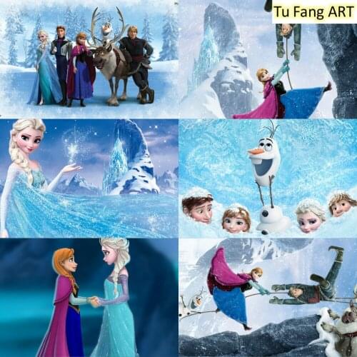 Disney Canvas Painting Frozen Aisha Princess Wall Art Posters and Prints Room Decor Pictures for Living Kids Home Decoration