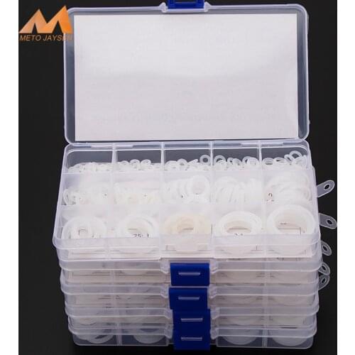 150-225pcs Silicone VMQ White Sealing O-rings OD 6mm-35mm CS1mm 1.5mm 1.9mm 2.4mm 3.1mm Durable Gasket O Rings Assortment Kit S7