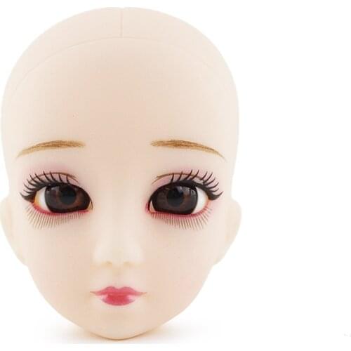 4pcs/lots 30cm Doll Bald Head DIY Makeup 1/6 BJD Doll Accessories Baby Doll Cheap Head Toy for Girls DIY Doll Use