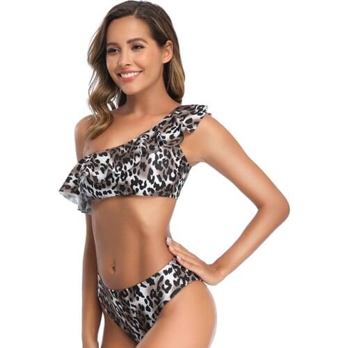 Swimwear Bikinis 2020 Mujer Push Up Sexy Two-Pieces Split Swimsuit Padded Polyester Print Beachwear Bathing Suit Biquini Set