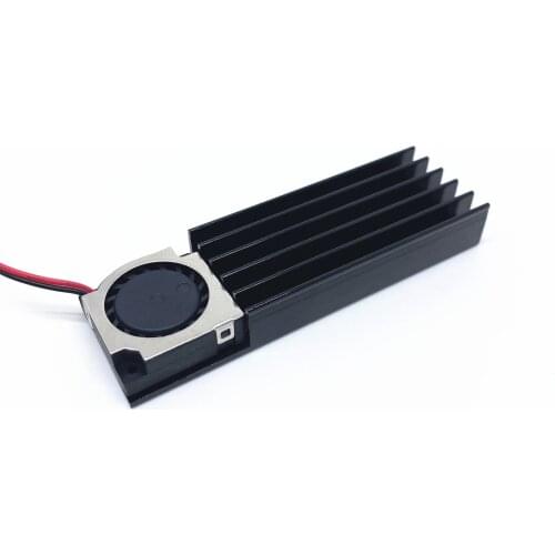 M.2 SSD Hard disk Heat Sink with Fan Thermal pad 70x22x10MM laptop Hard disk ssd aluminum fin nvme 512