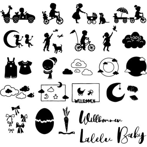 Many Types Of New Designs People Word Cloud Metal Cutting Dies For New DIY Scrapbooking Album New Craft Embossing Cards 2020