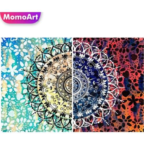 MomoArt 5D DIY Diamond Painting Mandala Full Square Round Diamond Embroidery Flower Cross Stitch Sale Mosaic Picture Wall Decor