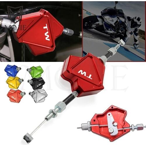 Motorcycle CNC Aluminum Stunt Clutch Lever Easy Pull Cable System For YAMAHA TW125 99-04 TW200 00-17 TW225 02-217 TW 125 200 225