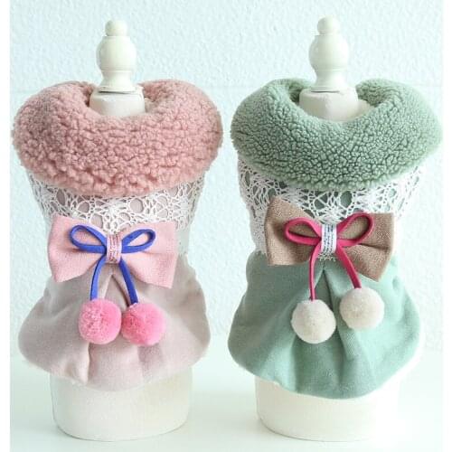 Small Pet Cat Dog Clothes Winter Puppy Dress Chihuahua Yorkshire Maltese Shih Tzu Pomeranian Bichon Poodle Dog Clothing Costumes