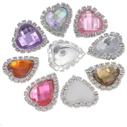 Rhinestone Buttons for Clothing Metal Brass Sewing Button for Shirts or Coats 10pcs/lot