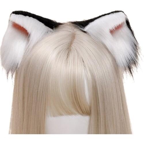 Fluffy Ear Anime Cosplay Hair Accessory Puffy Ears Charming Fox Hair Clip Simulated Lovely Headdress for Costume Party