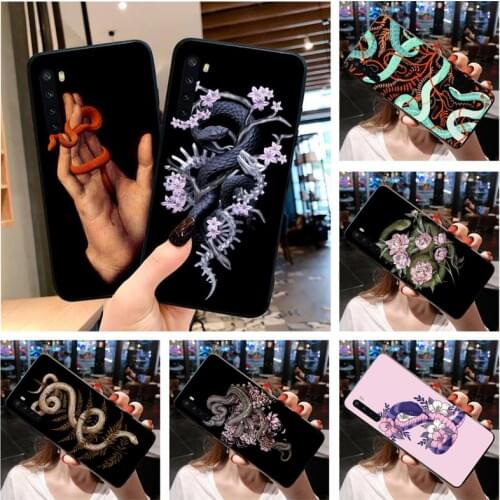 Hand Snake Flower Art Phone Case For OPPO Realme 6 Pro XT Realme C3 5 Pro C2 RENO2-Z A11X