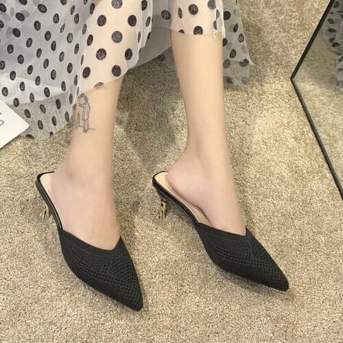 Summer women slippers trend thin mature sexy retro simple temperament casual comfortable shopping dating women slippers U24-16