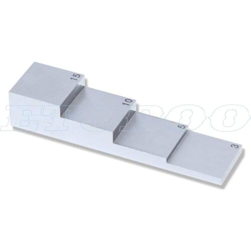 Ultrasonic thickness test blocks thickness of the test piece 4 step test block/calibration block for ultrasonic thickness gauge