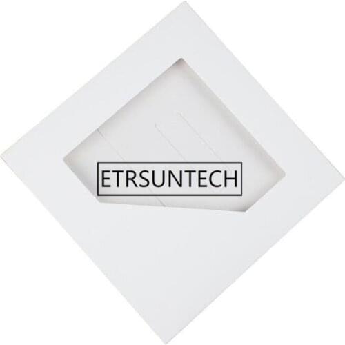 500pcs Blank White Paper Handkerchief Packaging Bag Silk Scarf Packing Boxes with Clear Window Gift Box