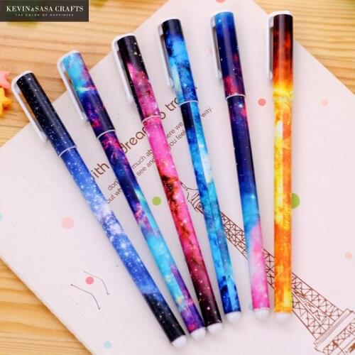 6Pcs/Set Gel Pen Cute Pen Stationery Kawaii School Supplies Gel Ink Pen School Stationery Office Suppliers Pen Kids Gift Office