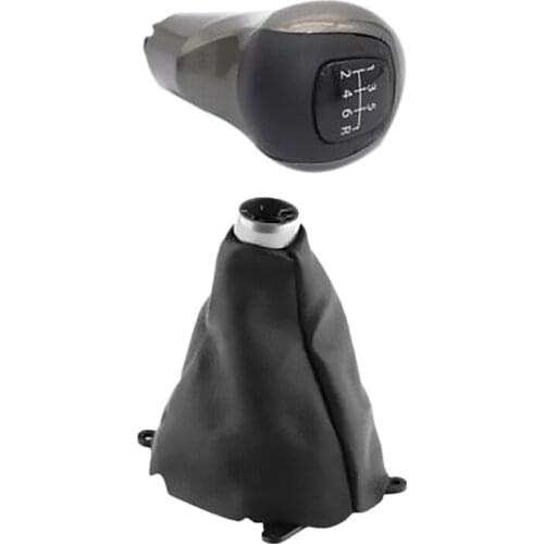 6-Speed Manual Gear Shift Head Knob Shift Lever Gear Shift Lever Dust Cover for Honda Civic DX EX LX 2006-2011