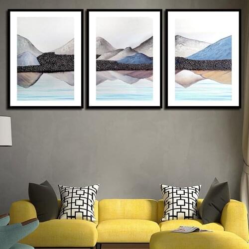 Abstract Mountain Modern Canvas Wall Painting Landscape Poster Paintings on the Wall B5029