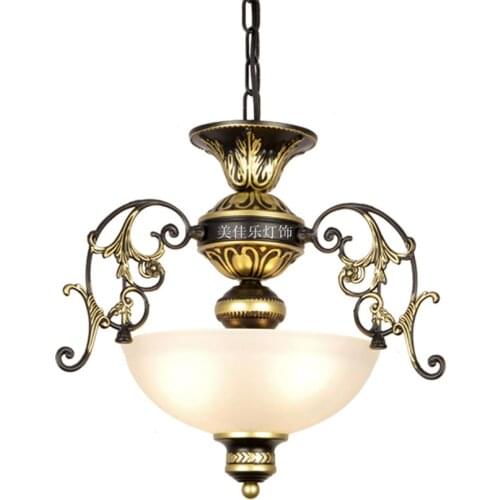 American Matte Glass Pendant Lights Balcony Aisle Corridor Stairs Bedroom Lamp European Living Room Deco Hanging Lights Fixtures