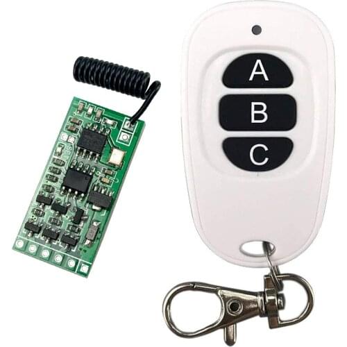 Wireless Remote Control Switch 433mhz rf Transmitter Receiver 3.5v 3.7v 6V 9v 12v Circuit Micro Controller Mini Small Module