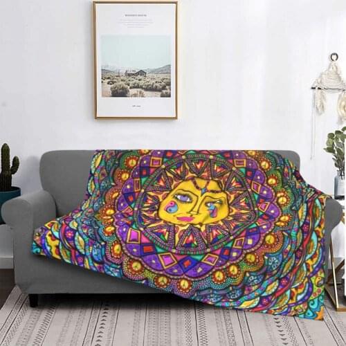 Bohemia Blankets Fleece Decoration Vintage Turkish Breathable Soft Throw Blankets for Bed Office Plush Thin Quilt