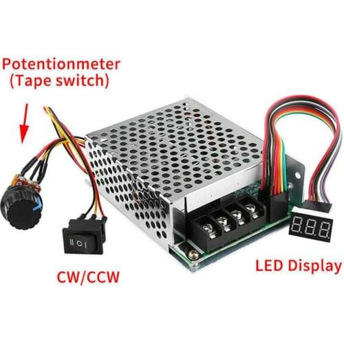 DC10-55V 12V 24V 36V 60A PWM Motor Speed Controller
