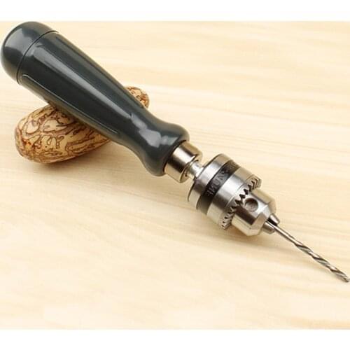 Power Tools Mini Drill Hand Twist Drill Set with 1.5/2.0/3.0/4.0/5.0mm Bits Manual Drilling Tool For Dremel tools