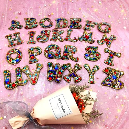 HUACAN Diamond Painting Keychain Letters Special Shaped Diamond Embroidery Keyring Love Mosaic Accessories