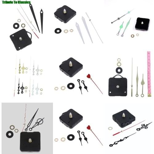 1 set DIY Clock Mechanism Parts Classic Hanging Black Quartz Watch Wall Clock Movement Quartz Wall Clock Movement