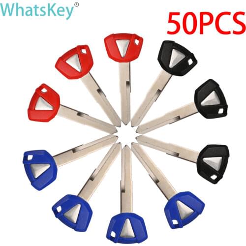 WhatsKey 50Pcs Motorcycle keys Blank Key Uncut ForKawasaki Ninja ZX6R ZX10R ZZR400 Z750 Z800 VERSYS ER6N ER6F ER6R NO Chip Key