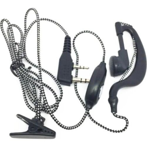 6 piezas de punto blanco cable auricular for $TERM impacto baofeng UV5R BF888S UV82 for kenwood de iluminación led en wouxun U