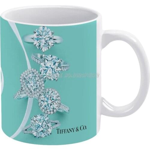 Hot Selling! Coffee Mugs Ceramic Personalized Mugs 11 Oz White Mug Tea Milk Cup Drinkware Travel Mug Blue Cute Robins Egg Blue L