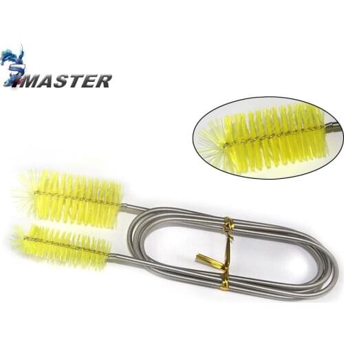 Multifunctional Air Tube Double Ended Hose Nylon Aquarium Water Filter Cleaning Brush 155cm Stainless Steel Flexible