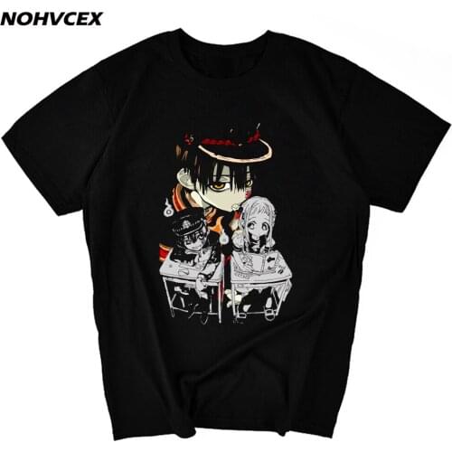 Fashion Toilet-Bound Hanako-Kun Men Short Sleeve Anime Manga Jibaku Shounen T Shirt
