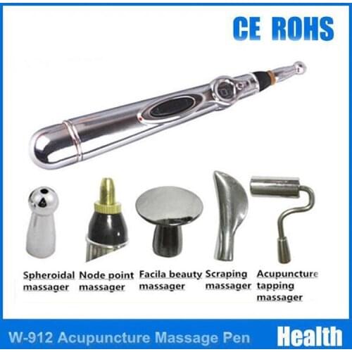 New 2017 Hot selling Pain Relief Electric Acupuncture Magnet Therapy Heal Massage Pen 5 head Meridian Energy Pen