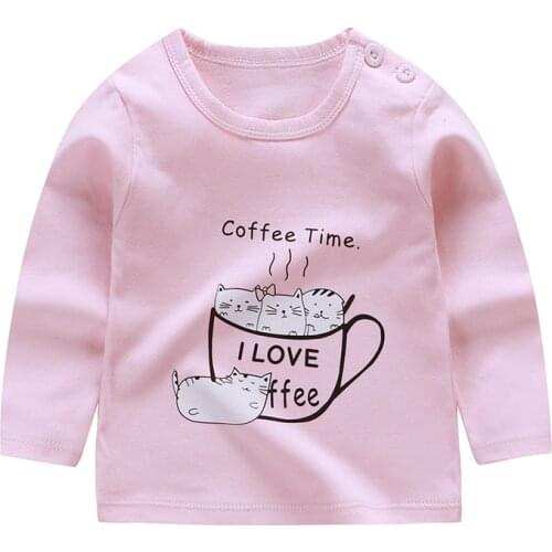 Cartoon Baby Boys T Shirt for Autumn Infant Kids Boys Girls T-Shirts Clothes Cotton Toddler Tops Toddler Girl Winter Clothes