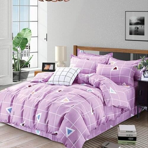 4 PCS quilt cover Spring and autumn four-piece thickened plant cashmere cotton bedding flower series bed sheet quilt cover