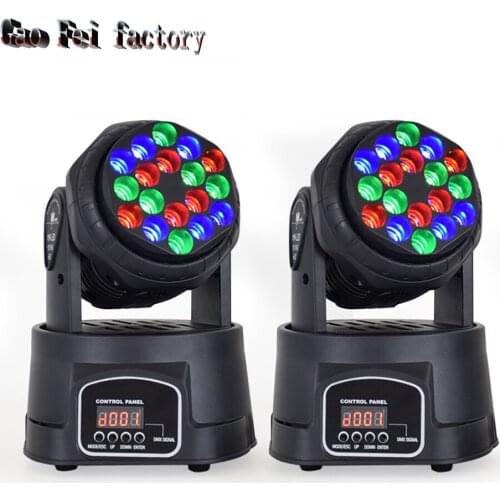 Lyre Beam Moving Head DMX Light 18X3W RGB Sound Disco Lights For Dj KTV Home Party Ballroom Wedding