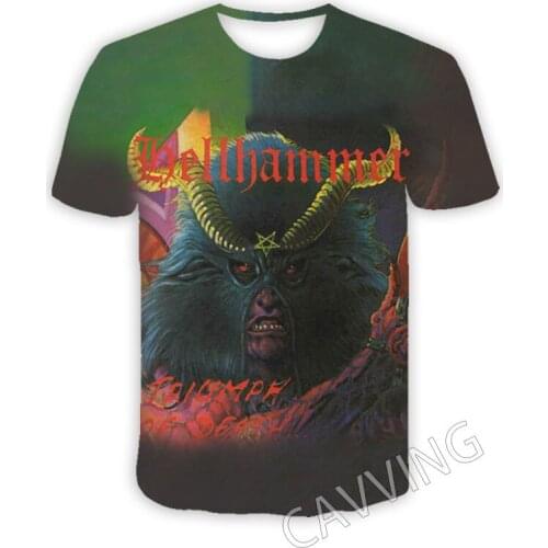 CAVVING 3D Printed Hellhammer Rock Casual T-shirts Hip Hop Tee Shirts Harajuku Styles Tops Clothing for Men/women