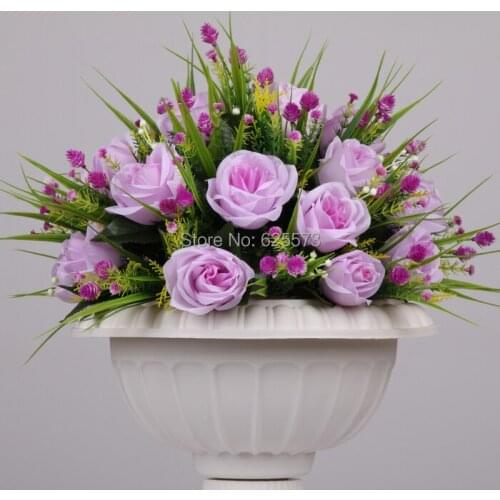 Roman pillar flower Road lead flower set wedding flower decoration party flower buqets for road lead or wedding decoration