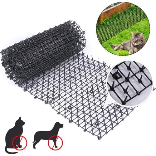Garden Prickle Strip Dog Stop Cat Repellent Deterrent Mat Spike Portable Anti-Cat Dog Outdoor Garden Supplies Hot