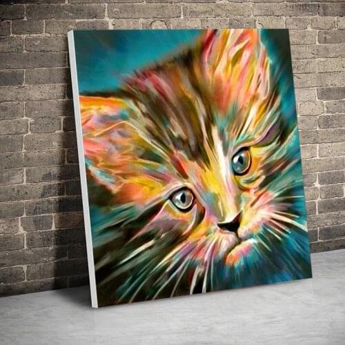 Modern Wall Decor Graffiti Animal Art Cats Canvas Painting Wall Art Posters Prints Wall Pictures for Living Room Home Cuadros